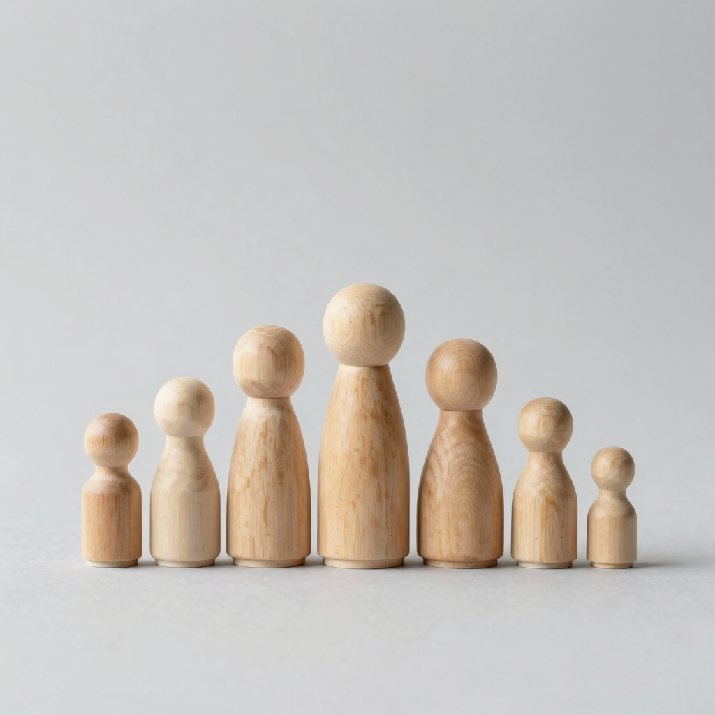 DIY Blank Paintable Wooden Figures
