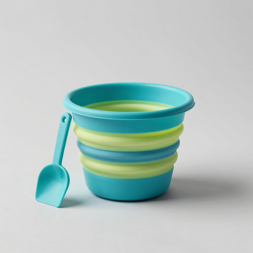 Silicone Travel Beach Bucket Set