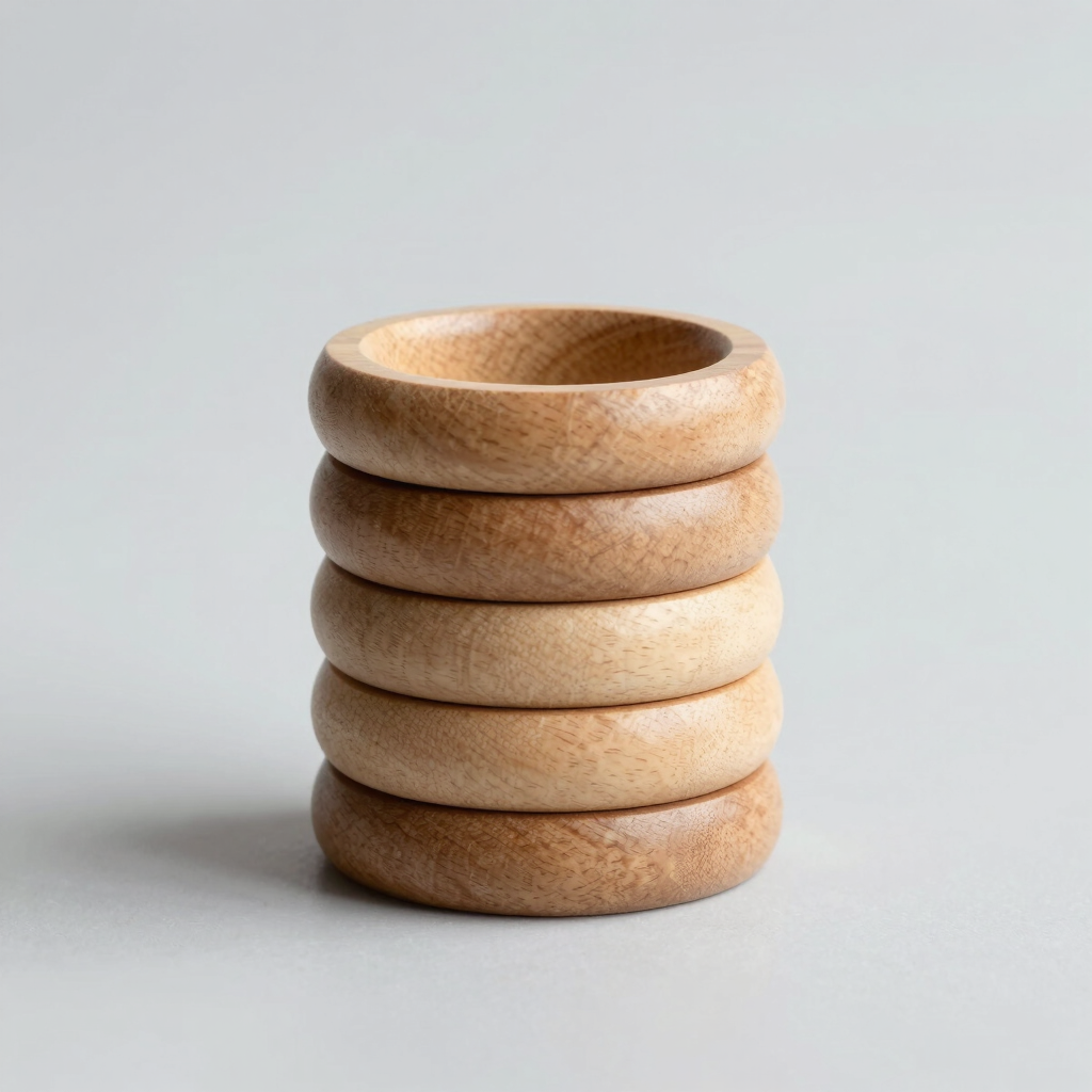 Blank Beechwood Stacking Rings