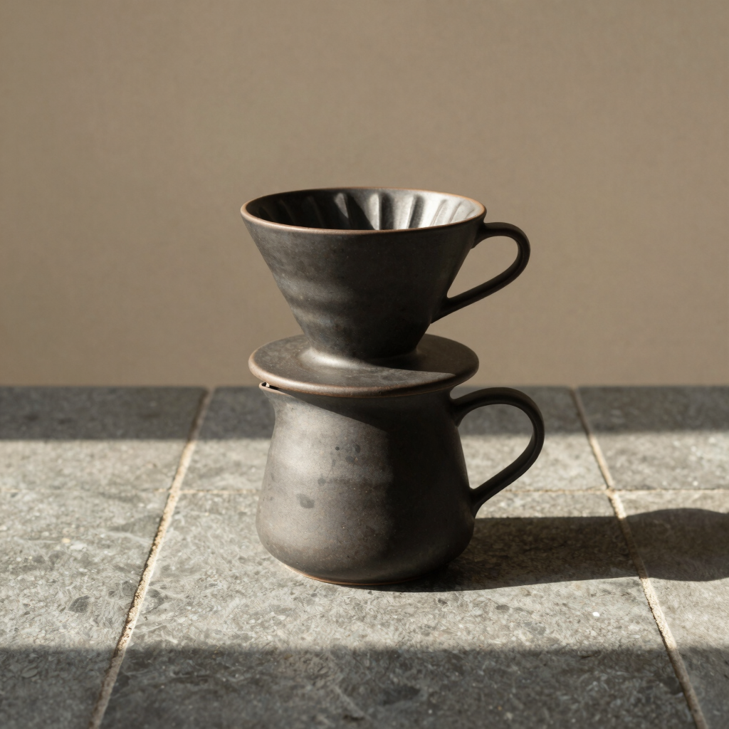 Charcoal Stoneware Coffee Dripper