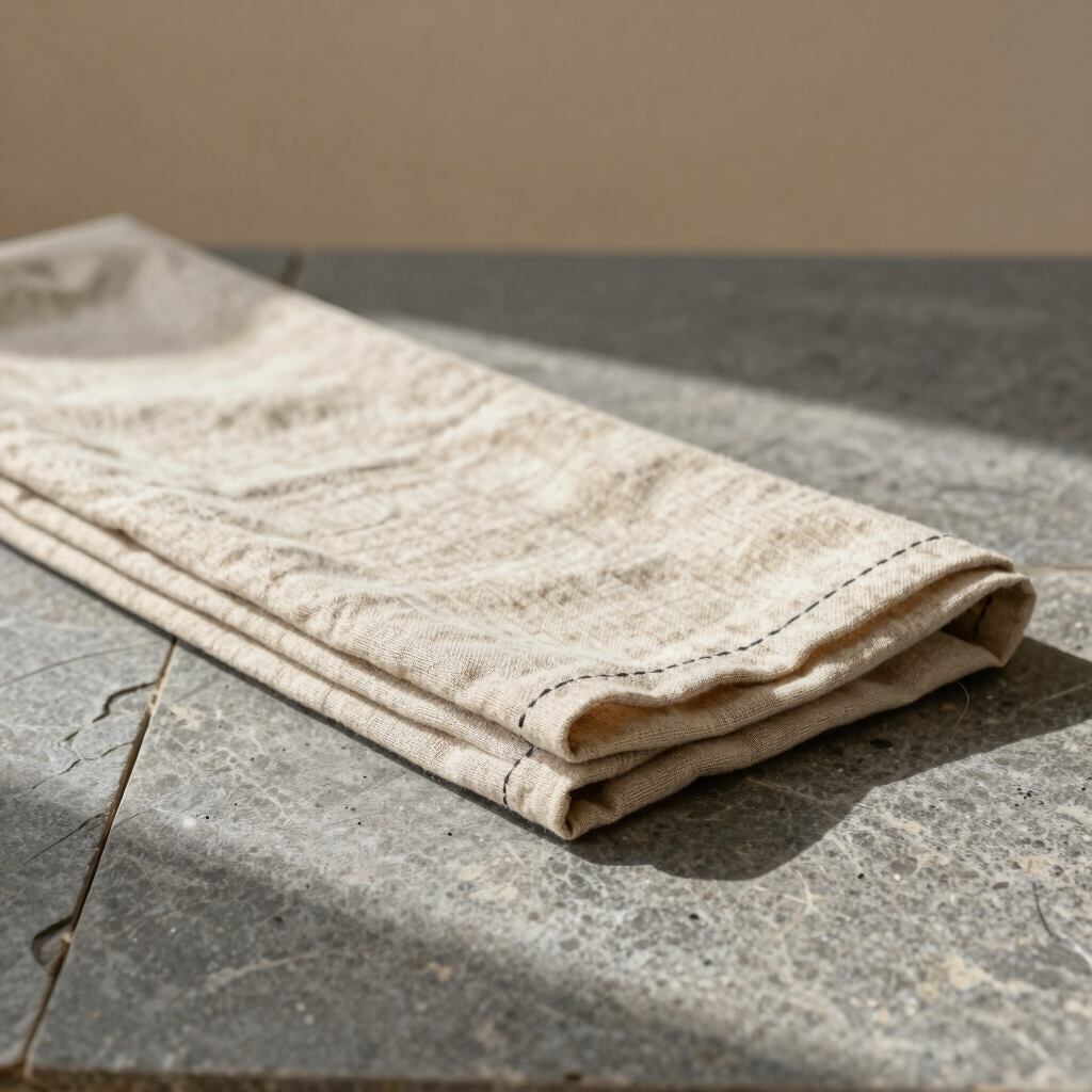 Asymmetric Linen Table Runner