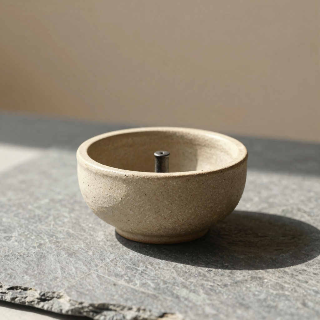 Raw Linen Incense Bowl