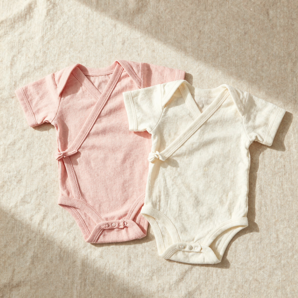 Soft Gauze Kimono Bodysuit 2-Pack