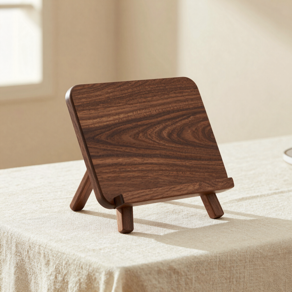 The Bard Walnut Phone Easel