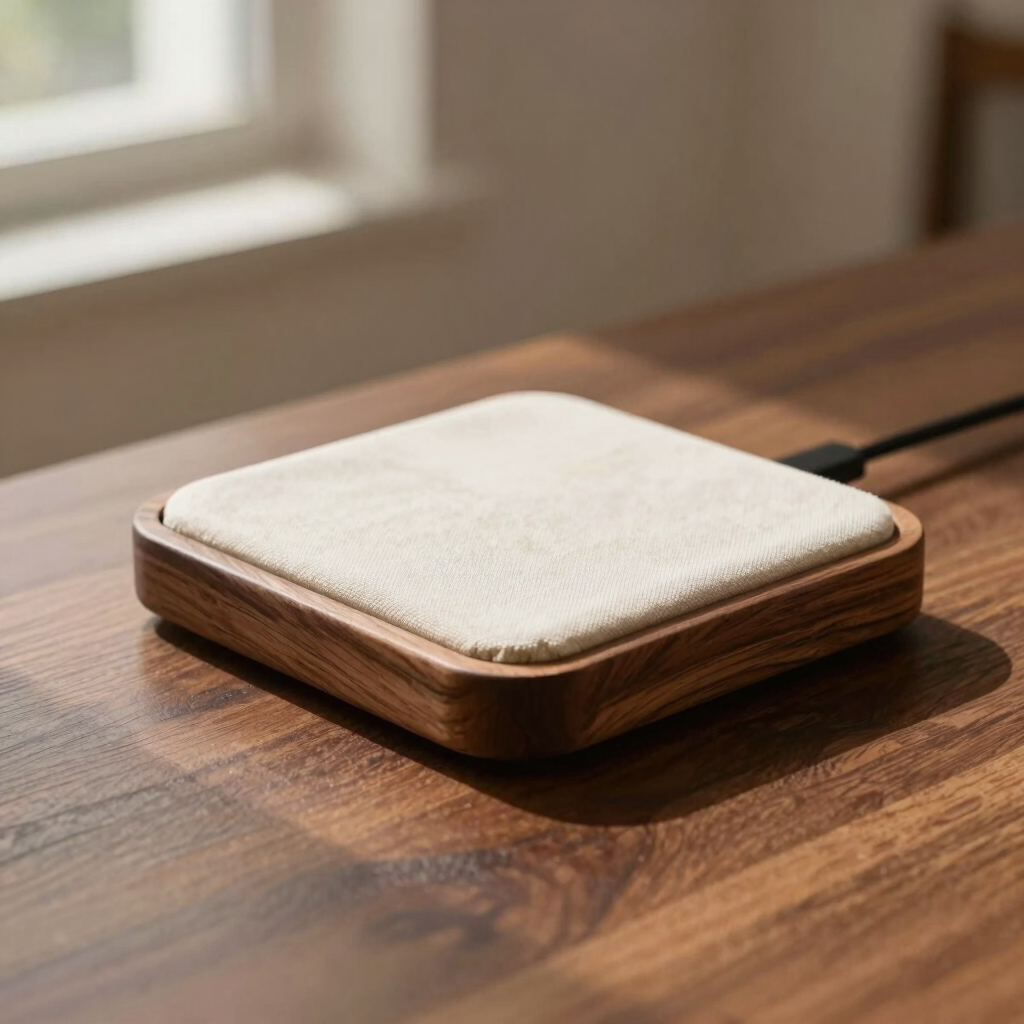 The Arden Walnut Wireless Charger