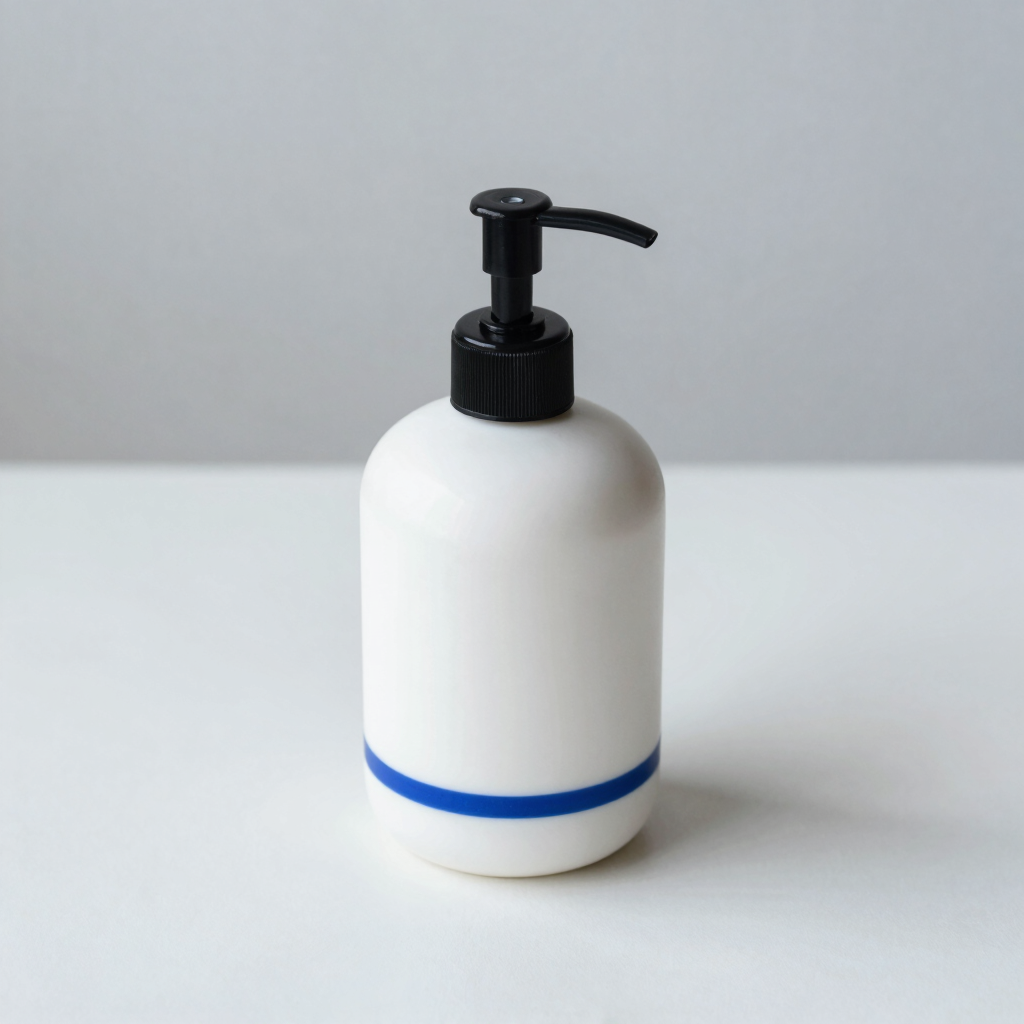 Cobalt Accent Ceramic Soap Pump