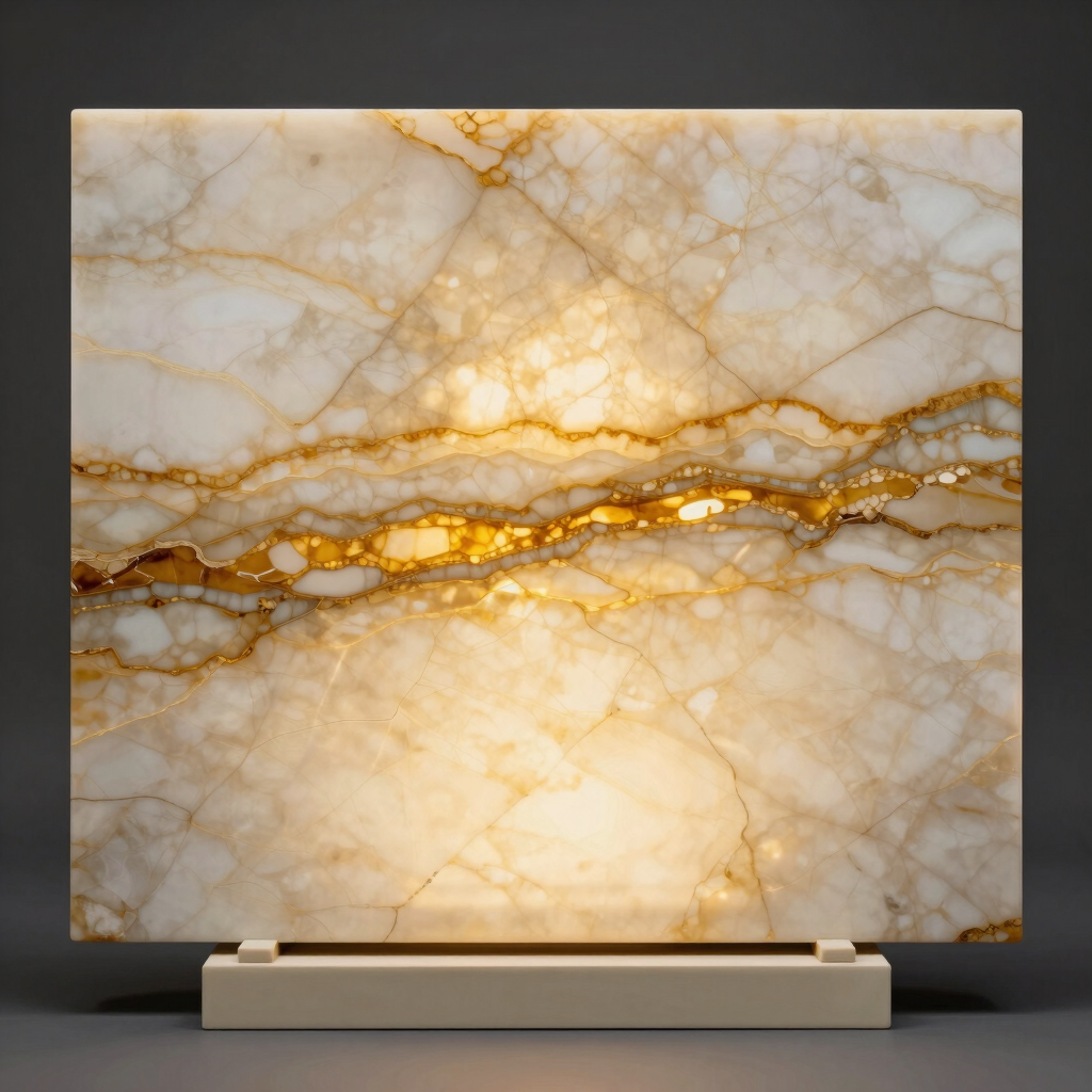 Honey Onyx Translucent Slab Swatch
