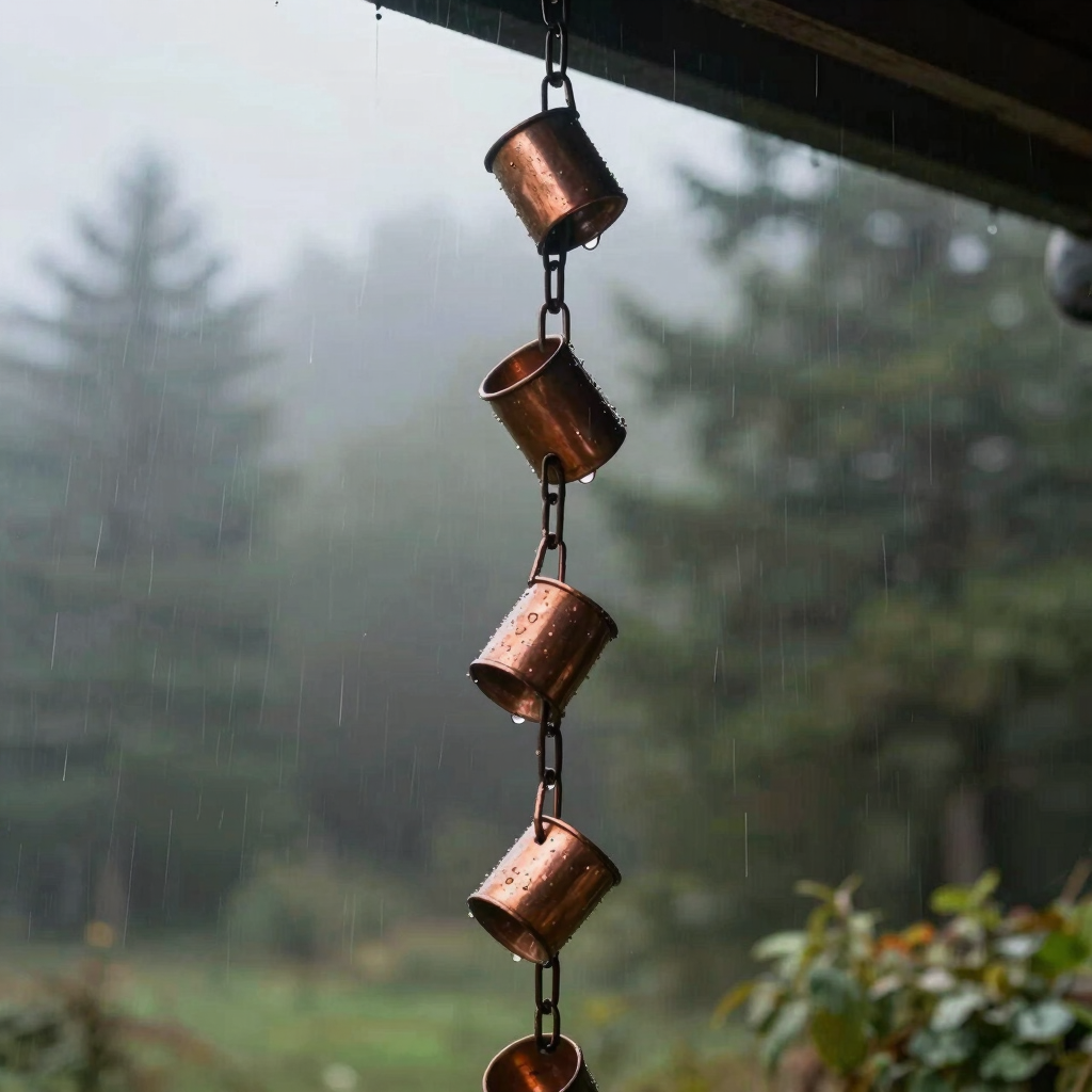 Copper Cup Rain Chain