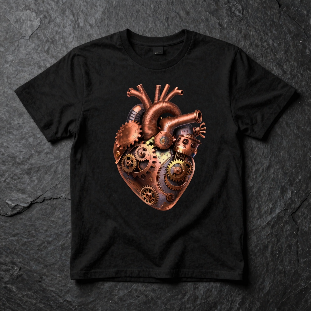 The Steam Engine Heart Premium T-Shirt