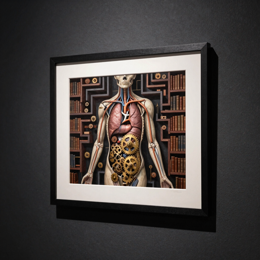 Labyrinthine Library Framed Art Print