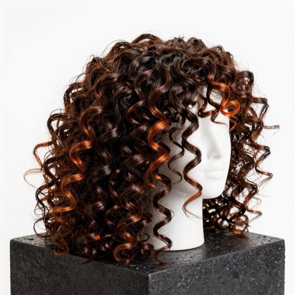 Curly Monofilament Crown Hair Topper