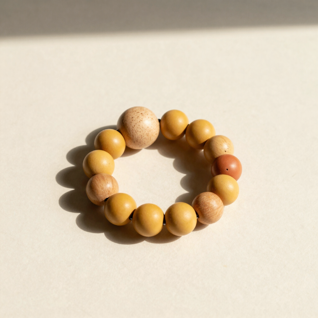 Handcrafted Clay & Wood Teether