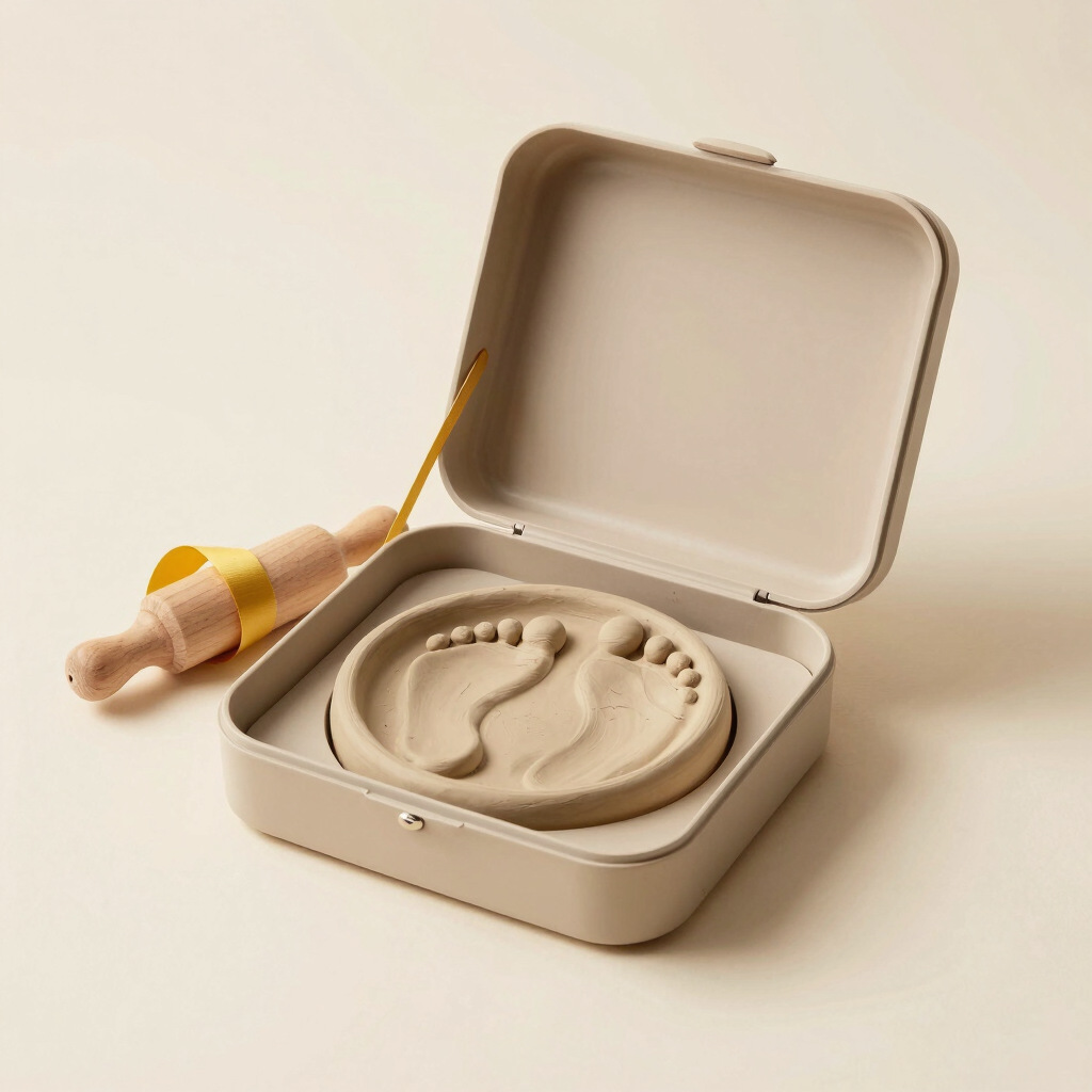 Clay Baby Footprint Keepsake Kit