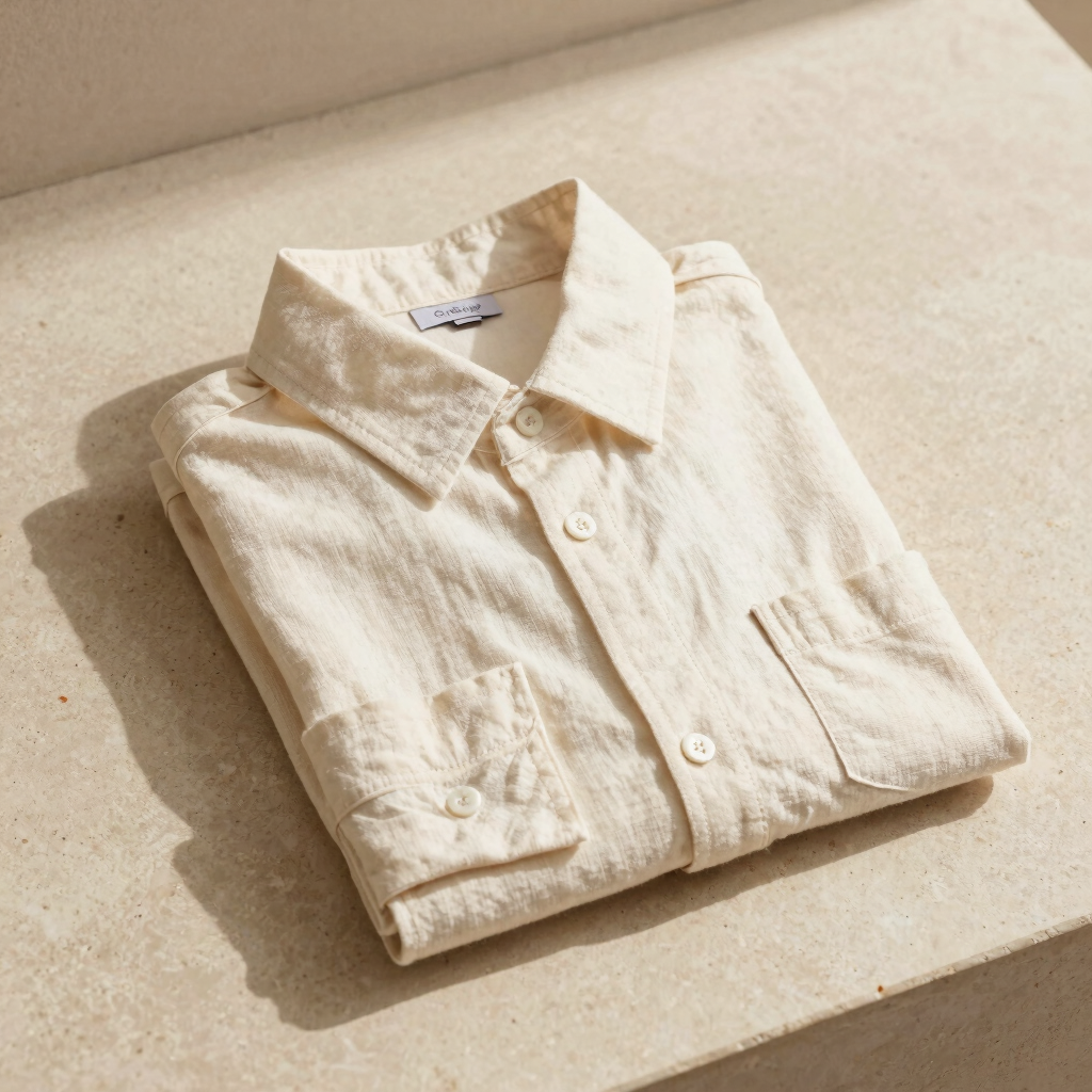 Chemise en Lin Écru Augustin