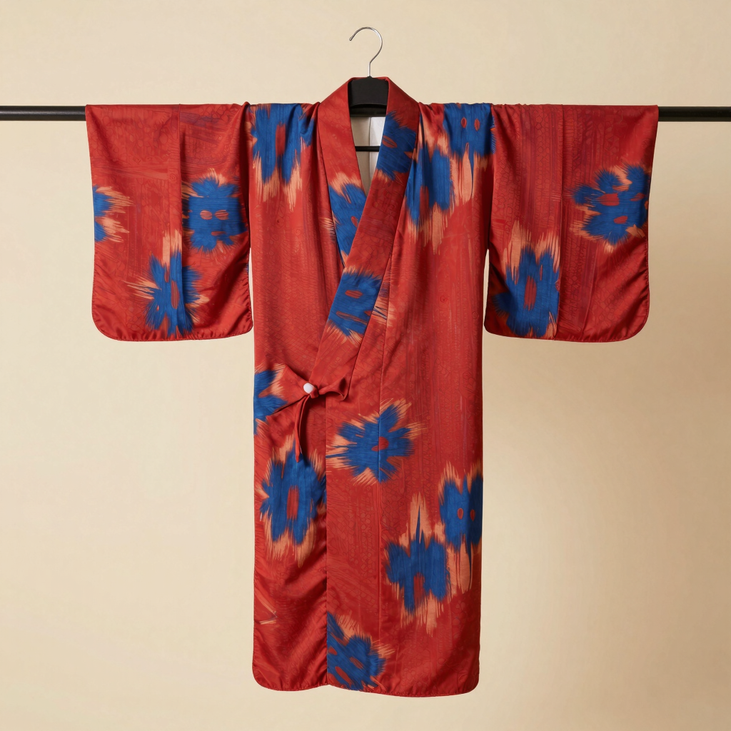 Taşkent İpek Karışımlı Kimono