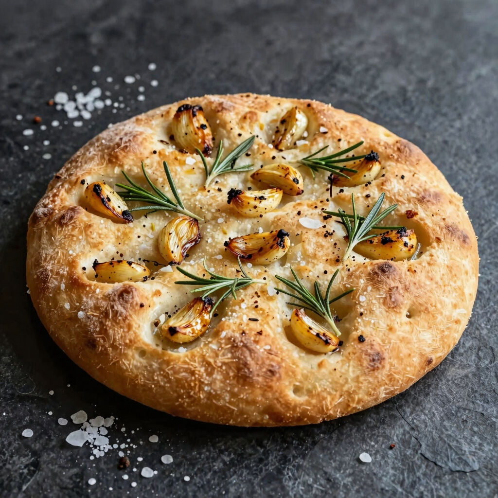Focaccia al Romero y Sal de Escamas