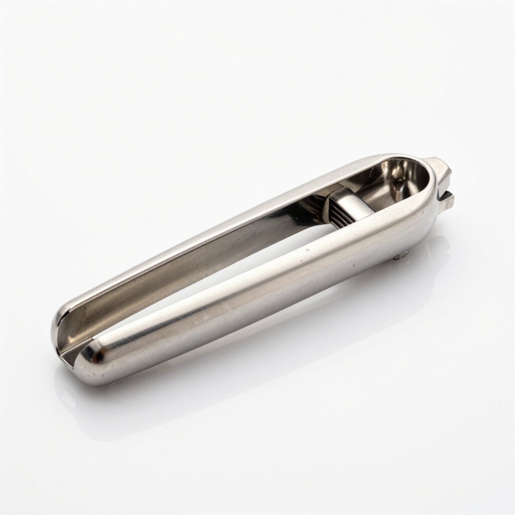 Ergonomic Stainless Steel Garlic Press