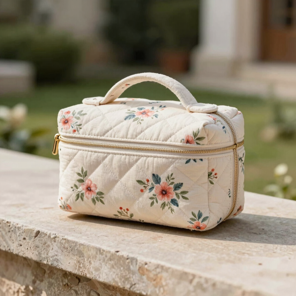 Boxed Bottom Cosmetic Case