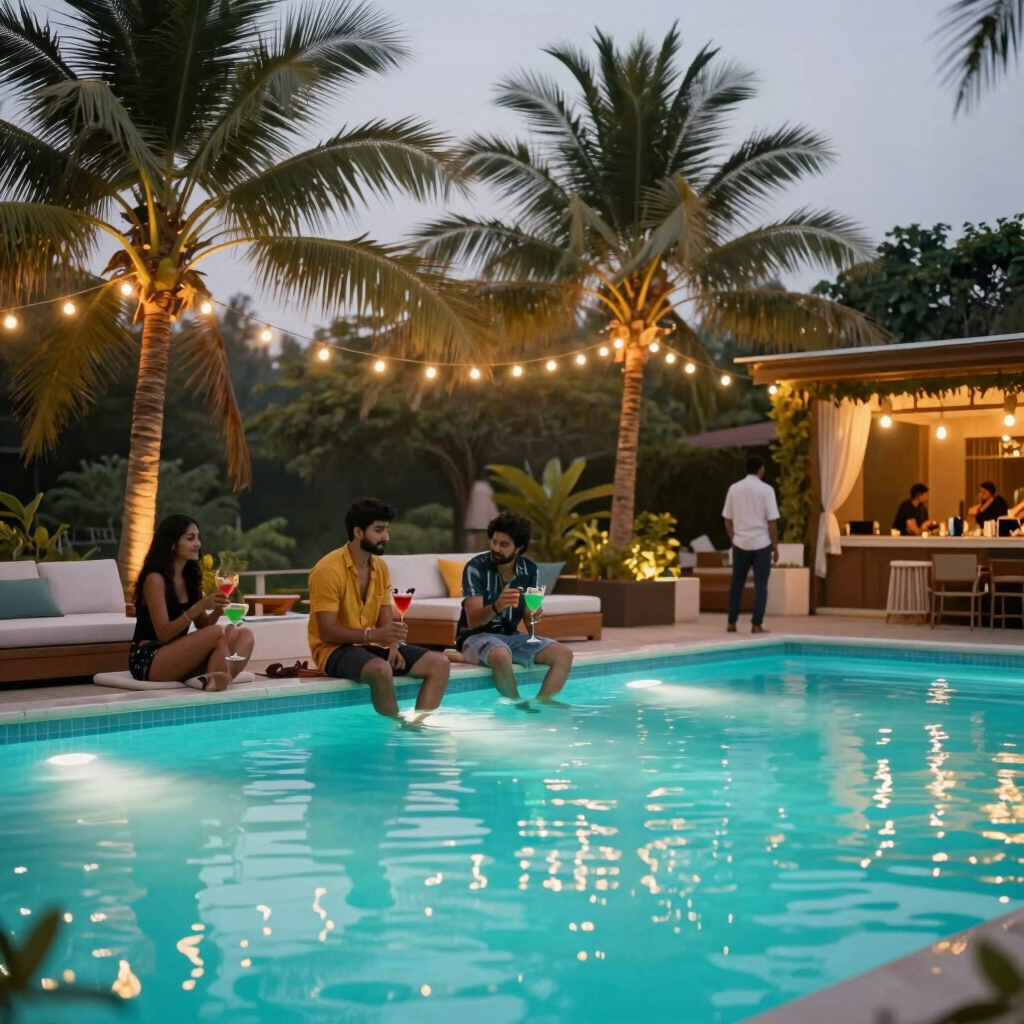 Poolside Sunset Soiree