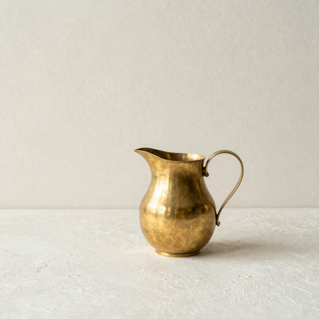 Soma Unlacquered Brass Pitcher