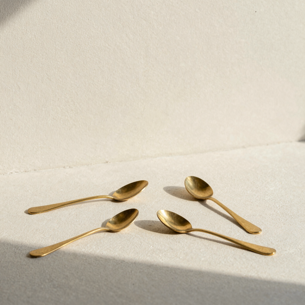 Ojas Brass Tea Spoon Set
