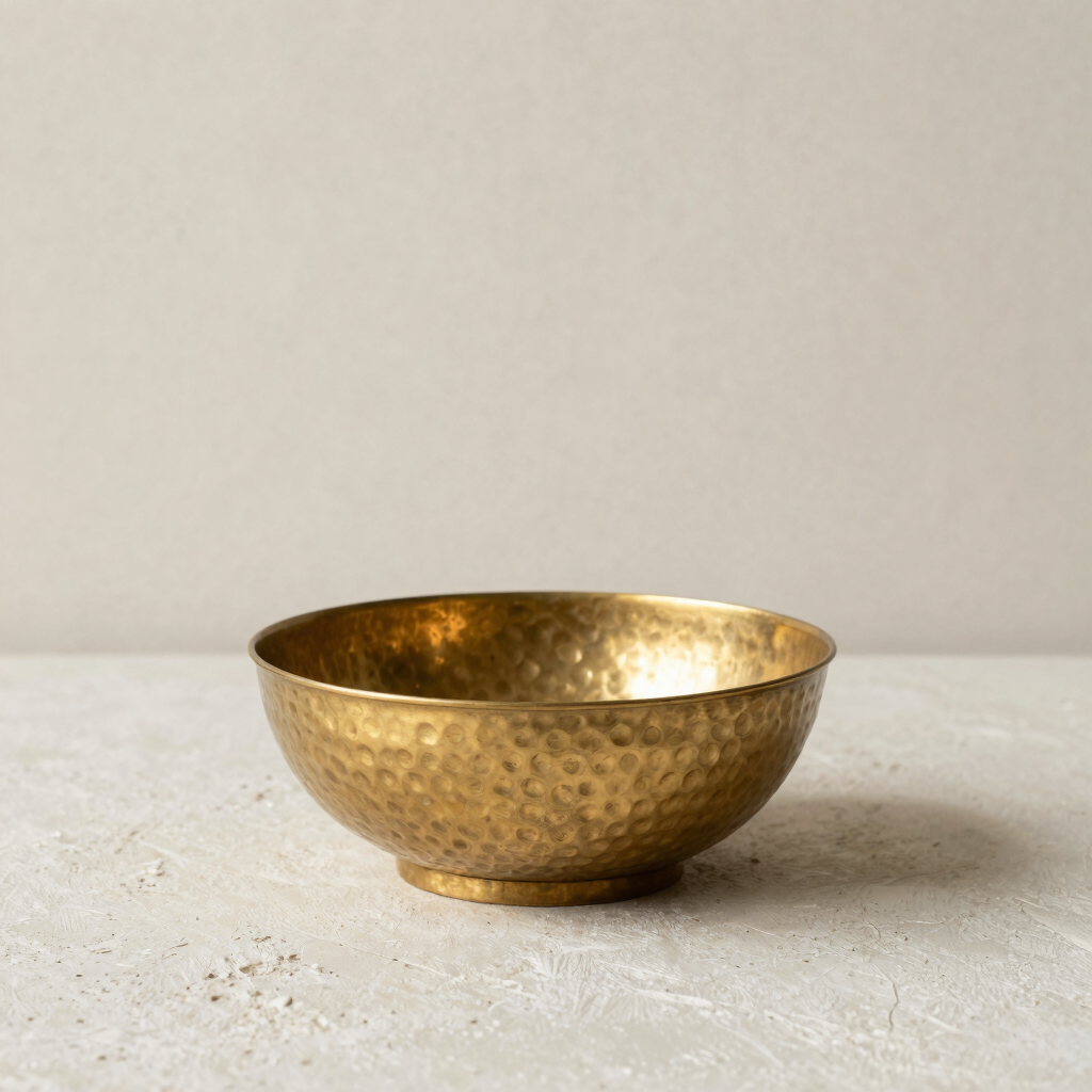Akasha Hand-Hammered Brass Bowl