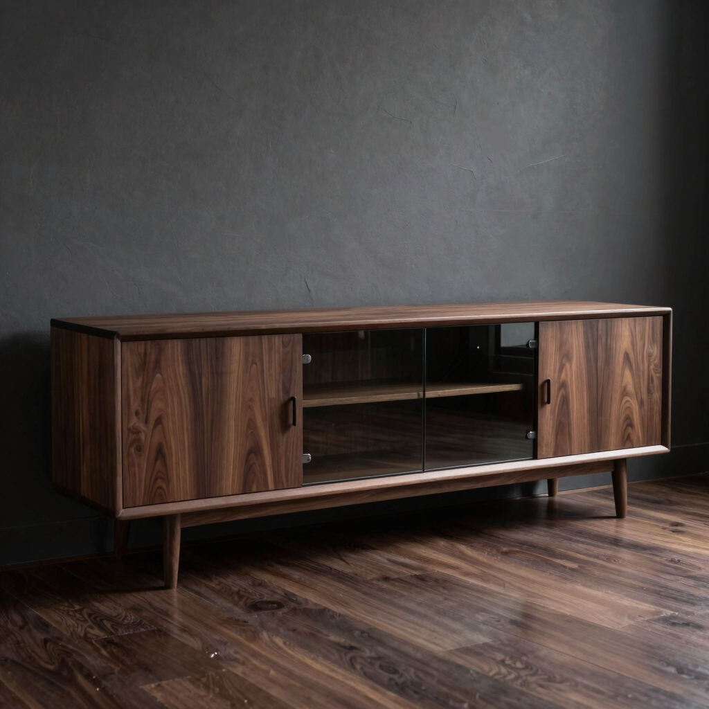 Crevice Low Glass Credenza