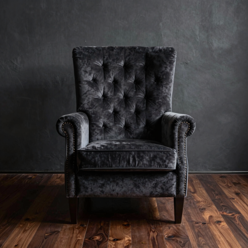 Garrison High Back Tufted Armchair