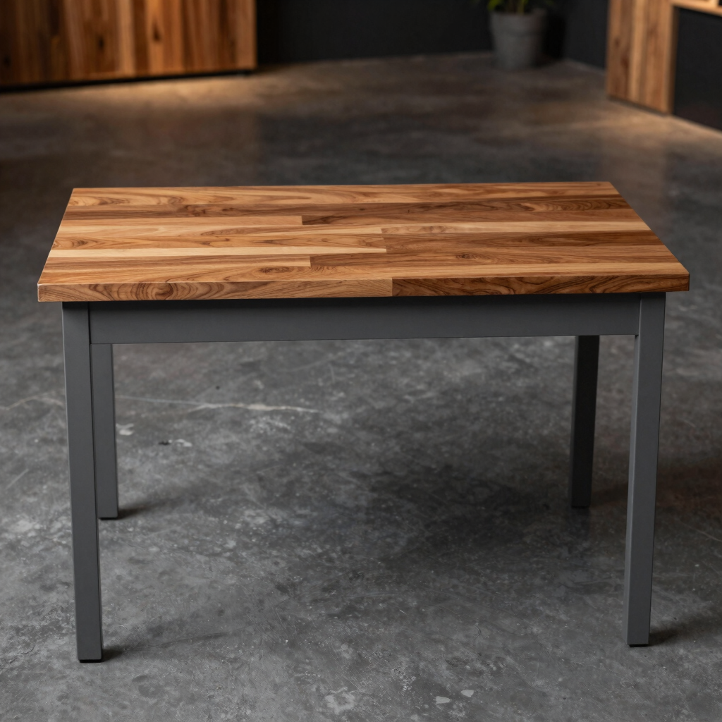 Graphite Dual-Monitor Studio Desk