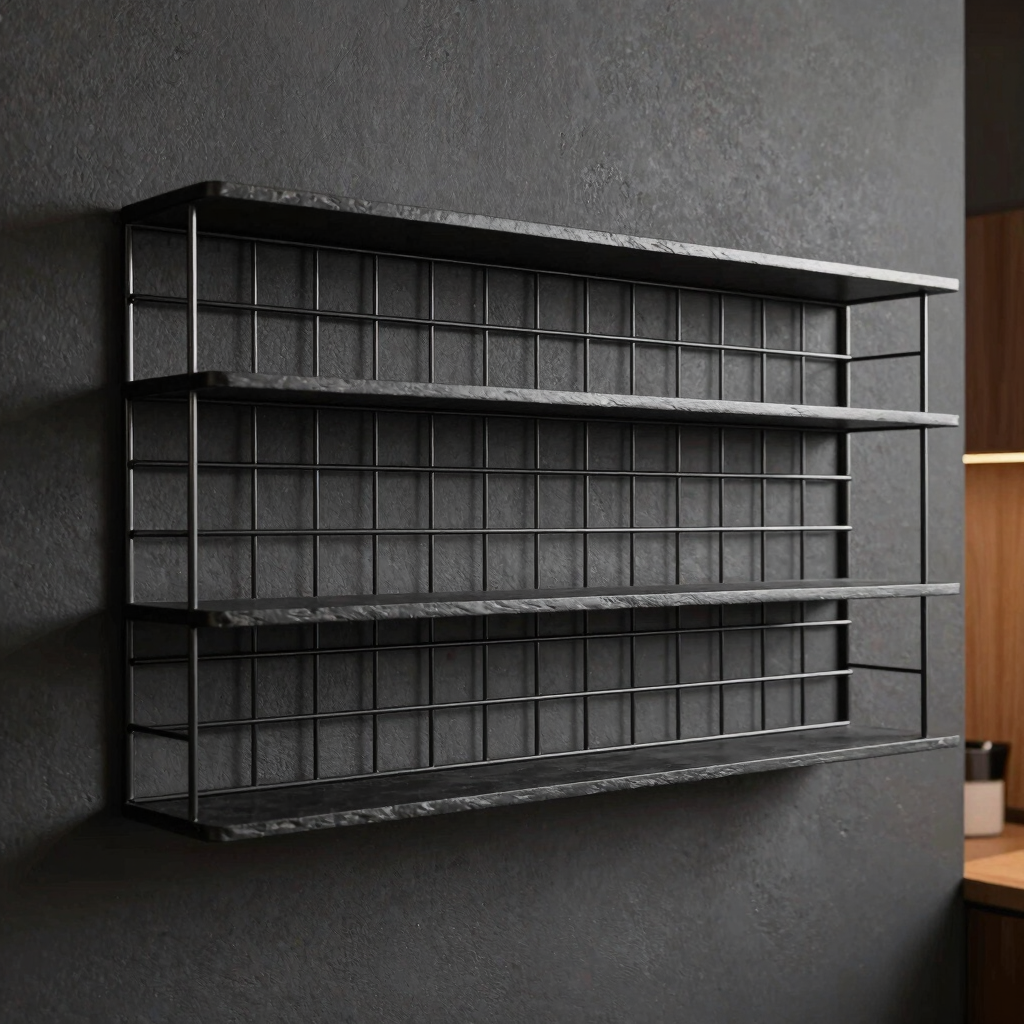 Linear Grid Wall Shelf Module