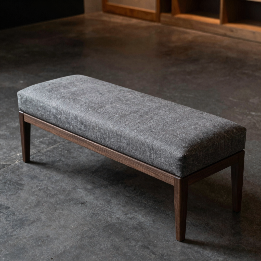 Slate Cushion Storage Bench