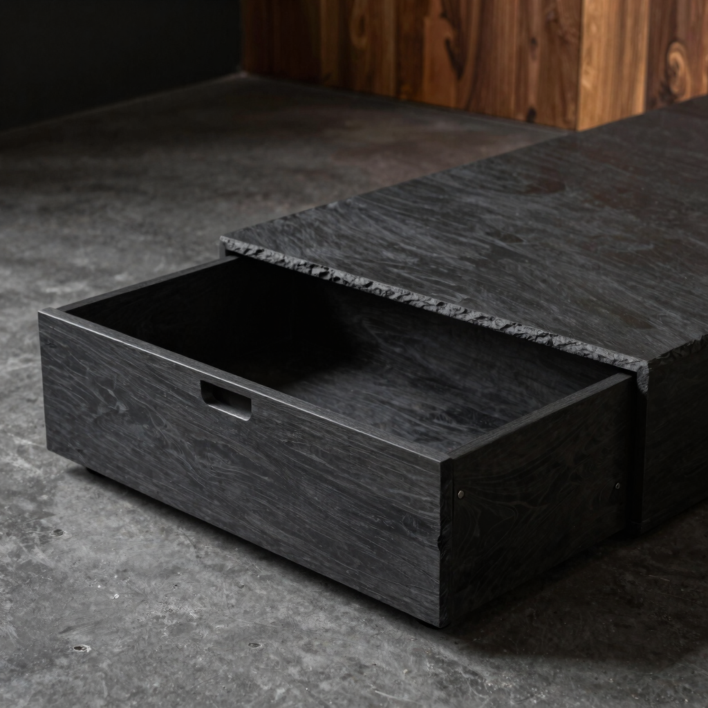 Apex Slate Storage Bed Frame