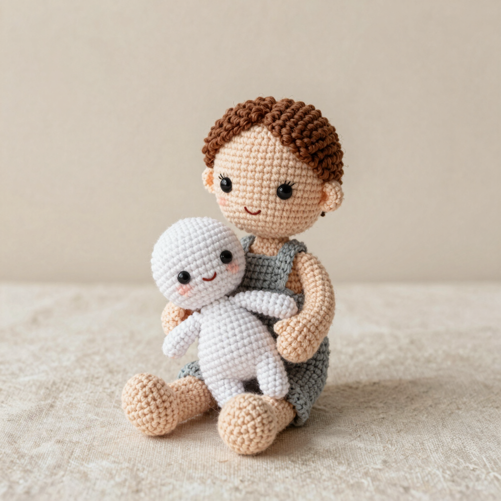 Custom Parent and Baby Crochet Duo