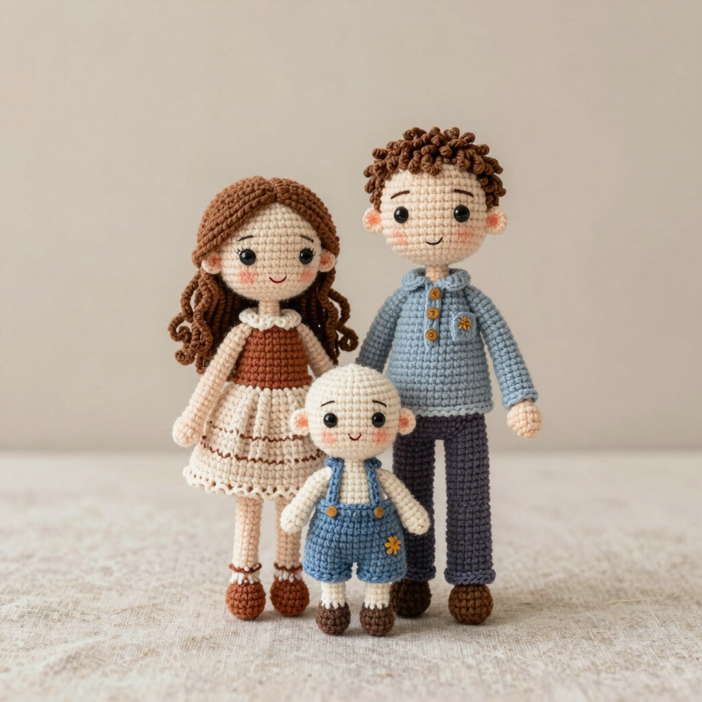 Custom Family Portrait Dolls Set