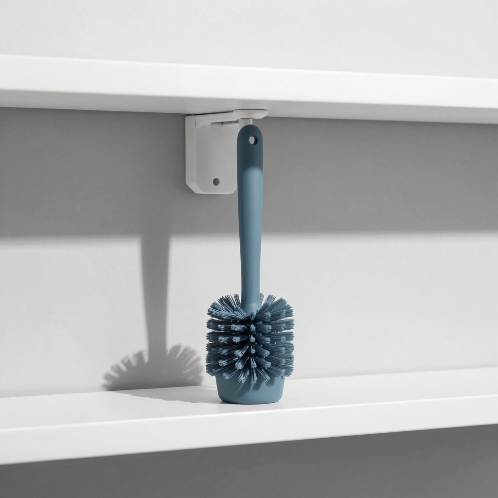 Ergonomic Silicone Toilet Brush Set