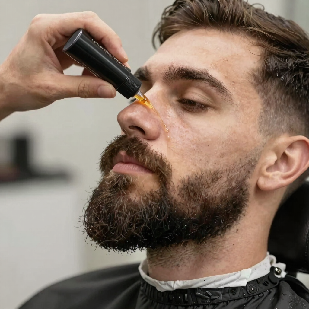 Hot Towel Beard Conditioning