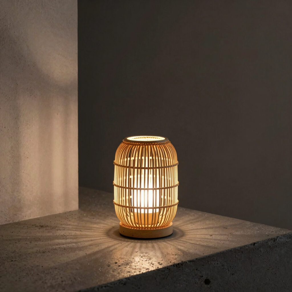Kina Woven Desk Lantern