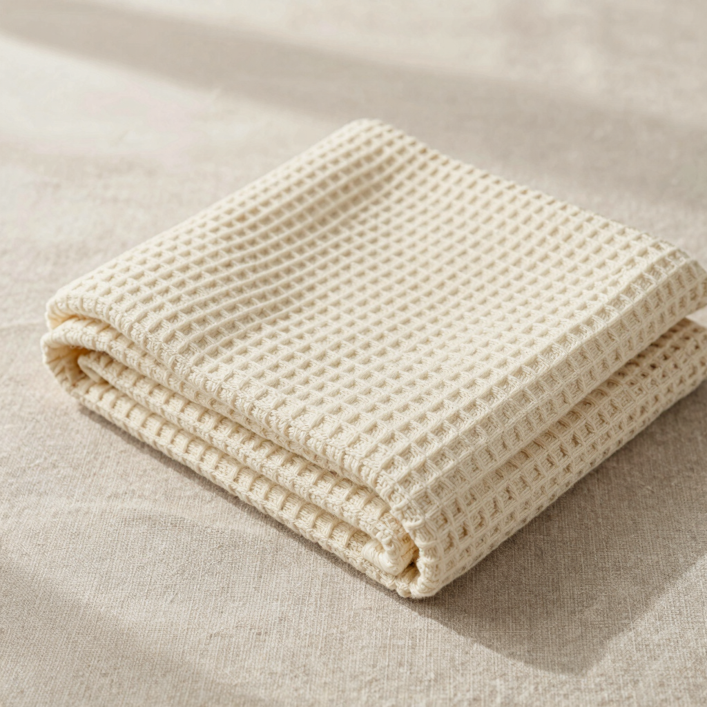 Waffle Knit Cotton Throw