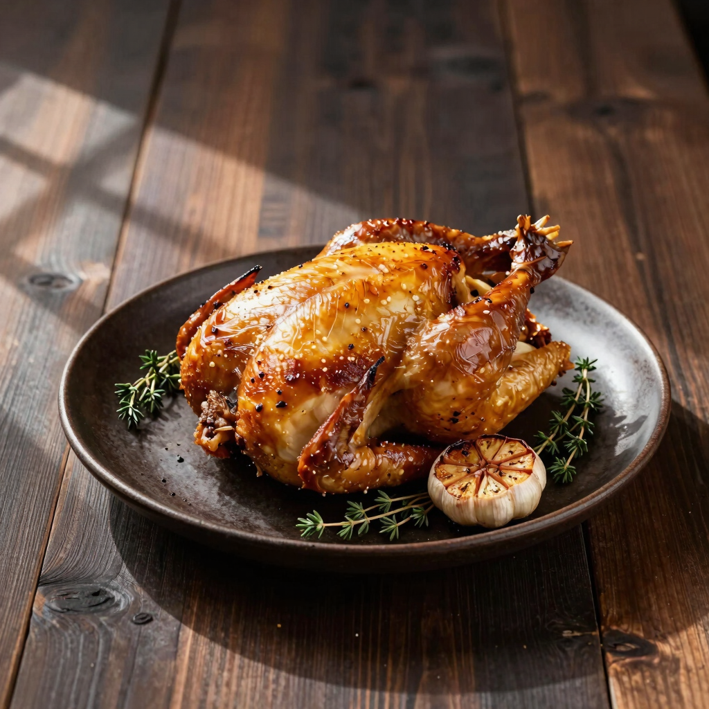 Pollo de Corral Asado a la Brasa