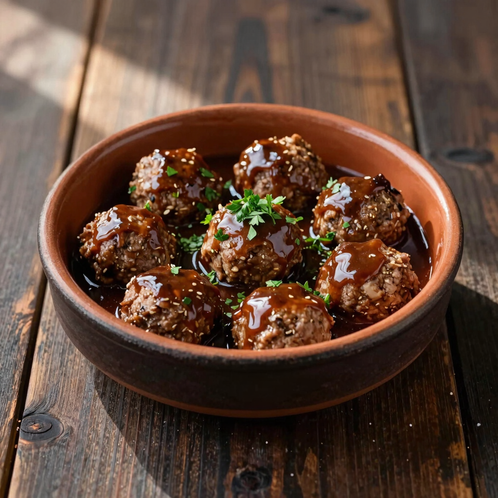 Albóndigas Caseras en Salsa de Oporto