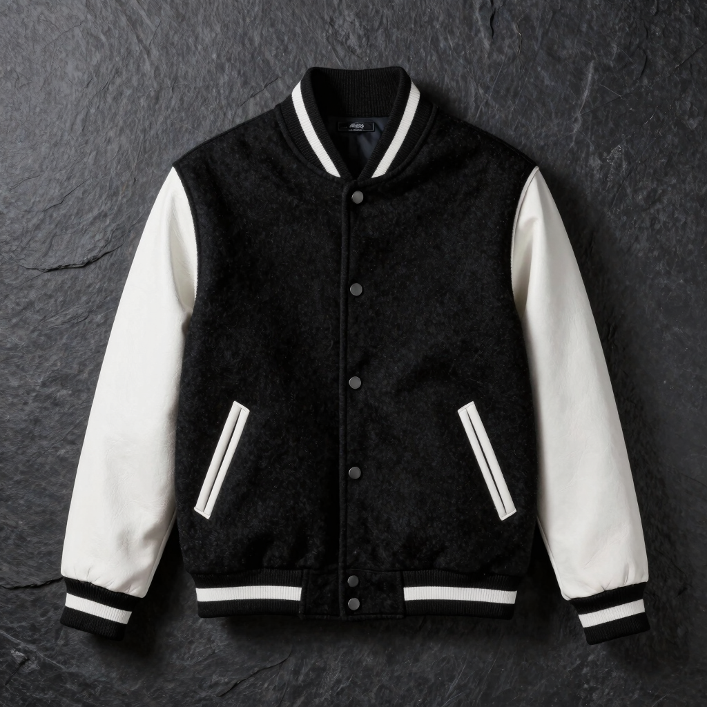 Classic Wool & Leather Varsity Jacket