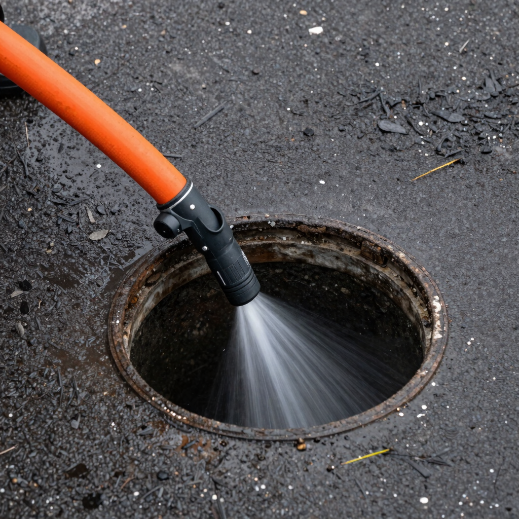 High-Pressure Drain Jetting
