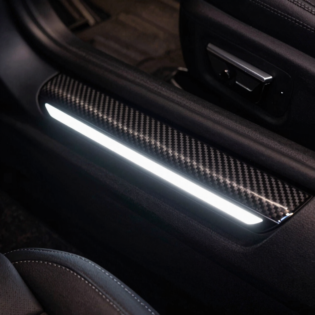 LumeSill Carbon-Fiber Edition LED Door Sills