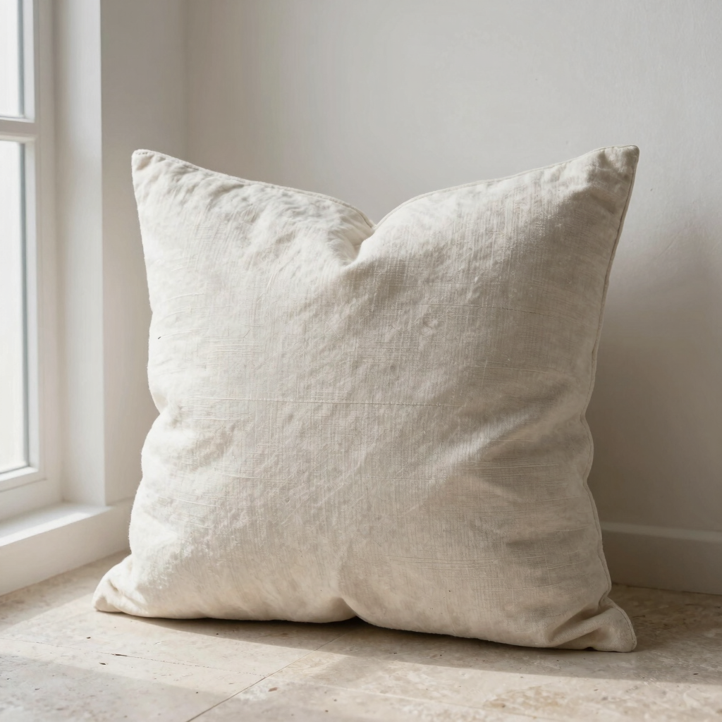 Hand-Tufted Organic Cotton Pillow