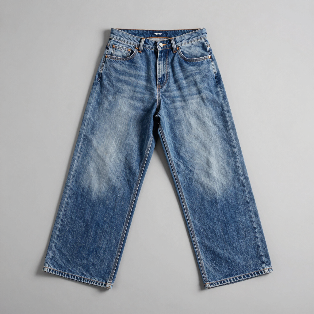 Wide-Leg Washed Denim Pack