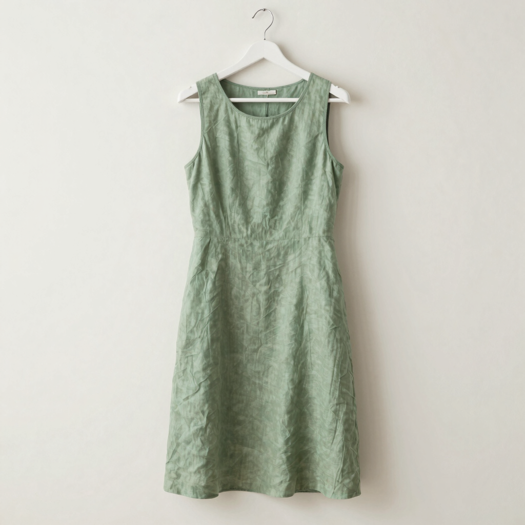 Vestido Midi de Lino Fresco