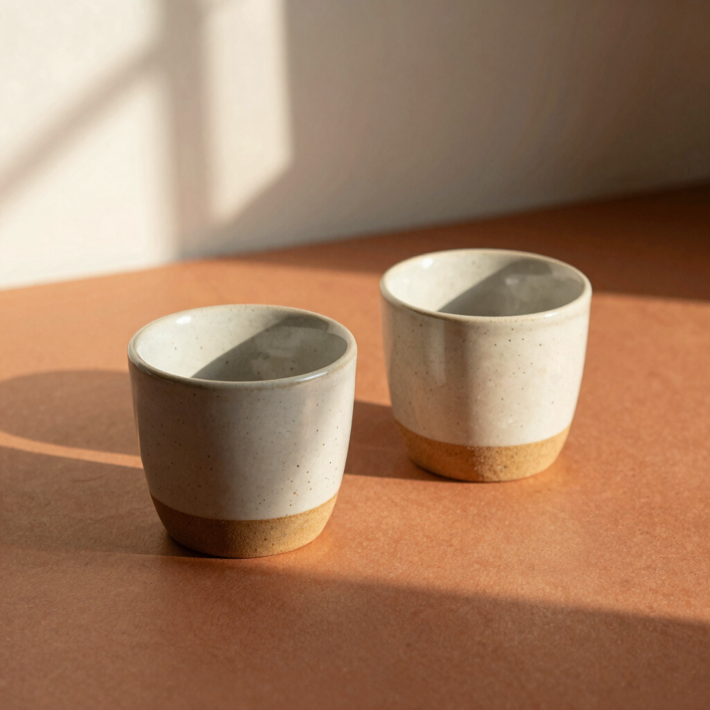 Earthy Speckled Espresso Cup Set