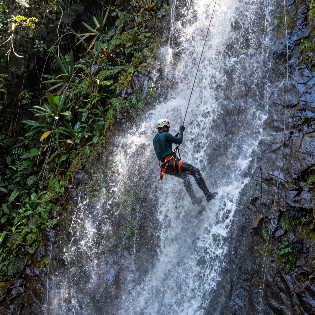 Torrentismo en Cascada Canales
