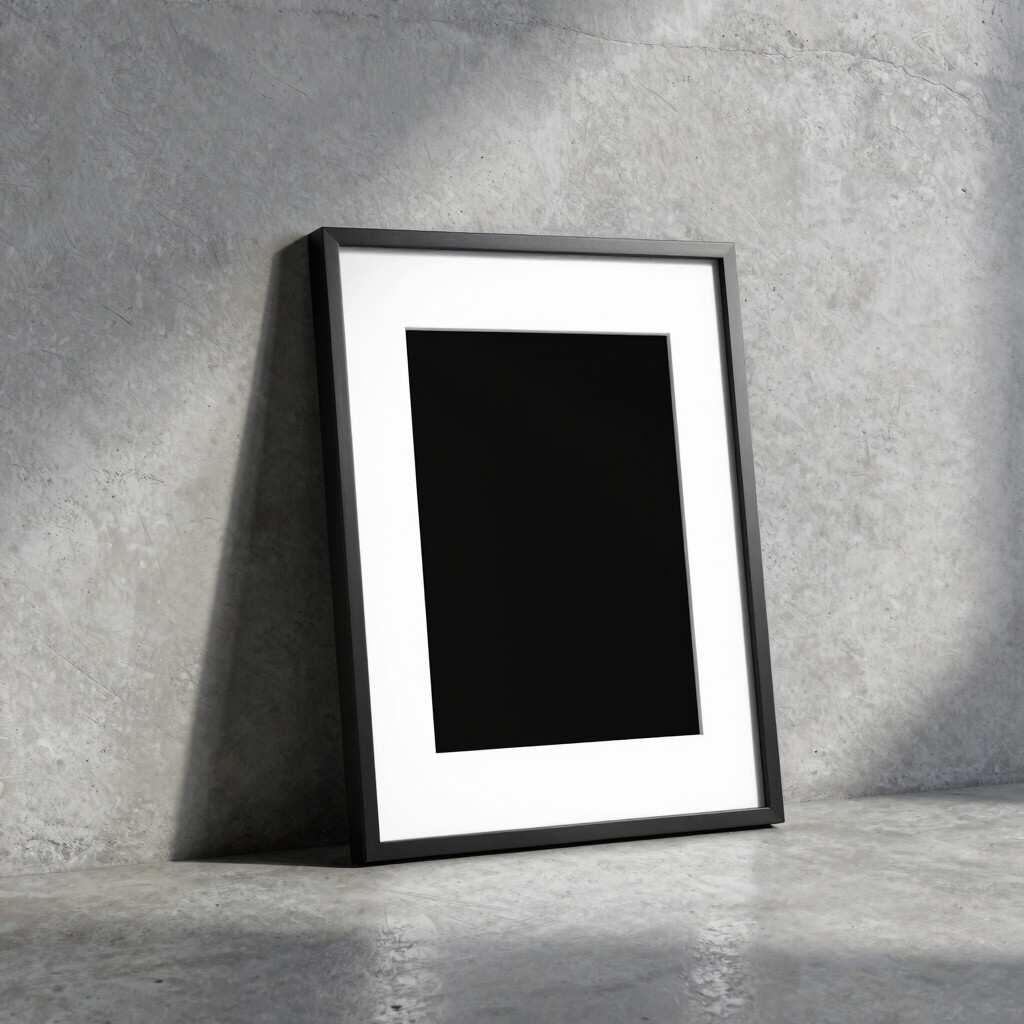 Minimalist Cine-Frame Desk Print