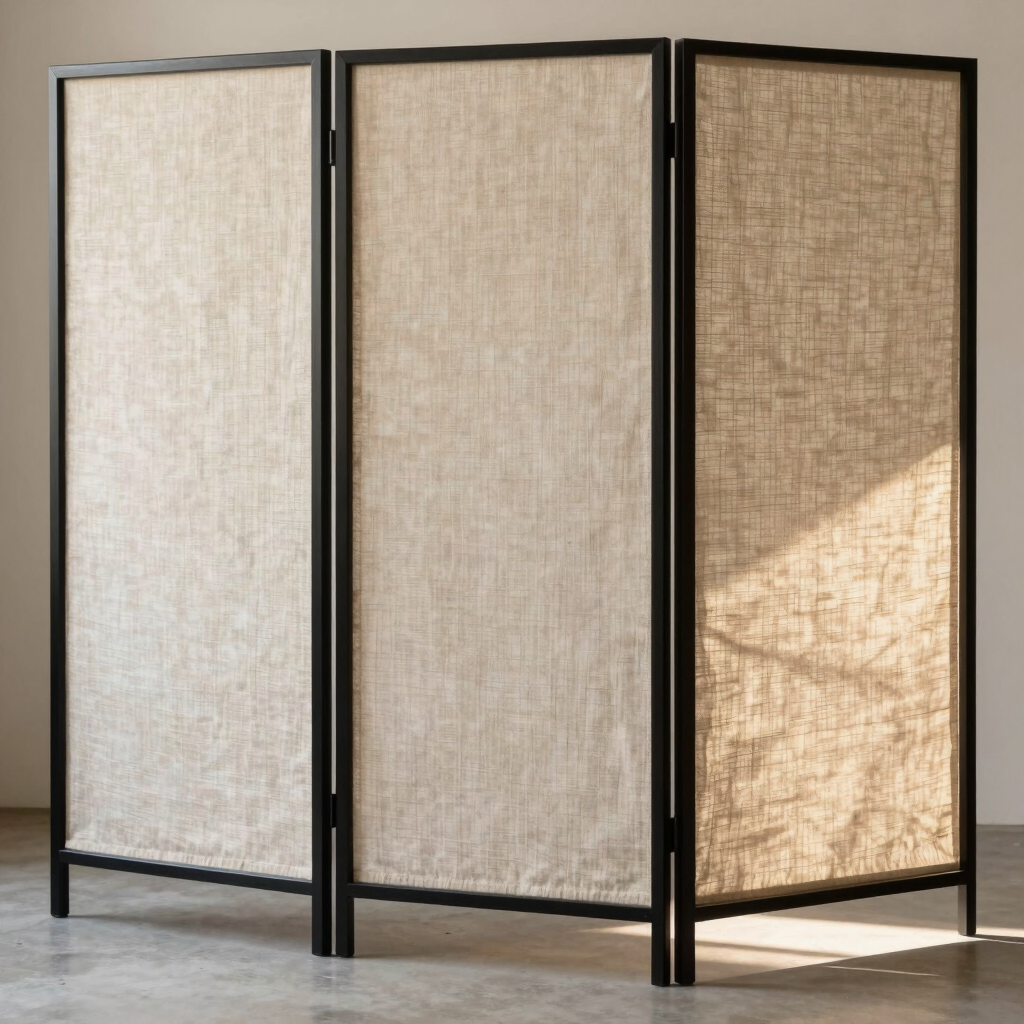 Lina Linen Partition Screen
